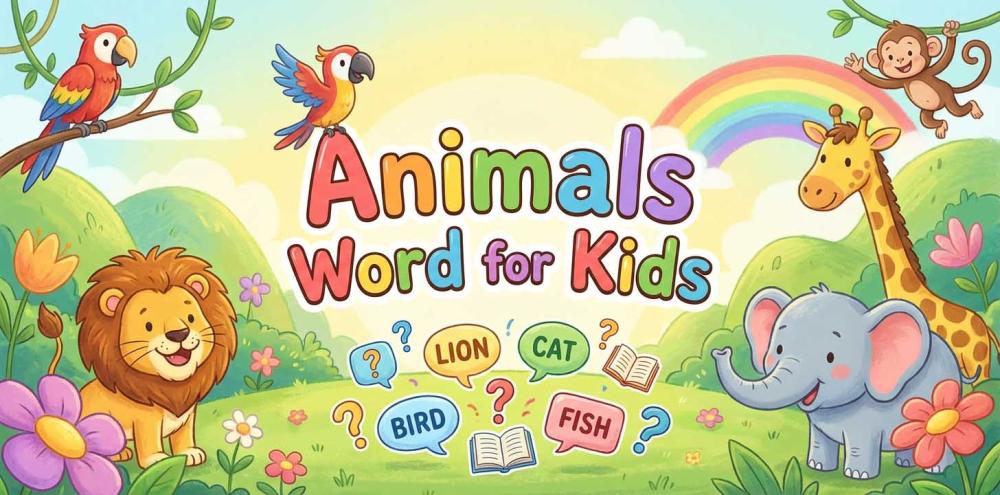 Animals Word for Kids